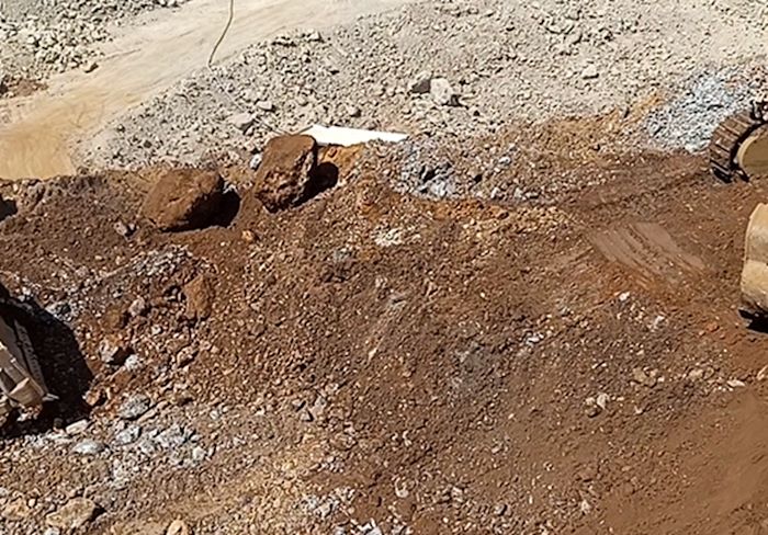 امتزاج زون اکسیدی و سولفیدی در معدن مهدی آباد